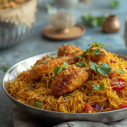 Nawabi chicken biryani