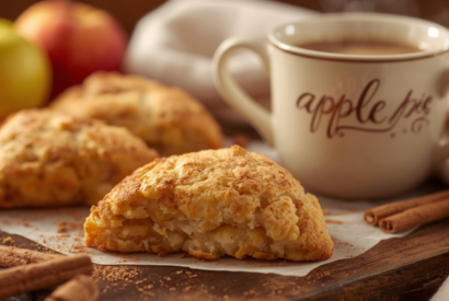 Thumbnail for Apple pie scones for 3 – buttery, flaky scones with cinnamon apples