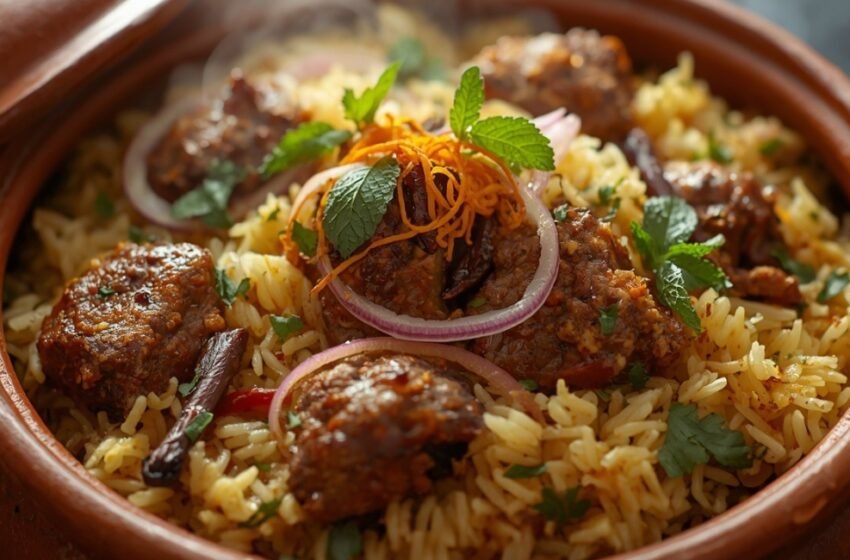 Hyderabadi Mutton Dum Biryani Recipe – Rich, Flavorful & Authentic