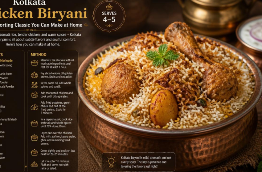 Kolkata Chicken Biryani – A Comforting Classic You Can Make at Home
