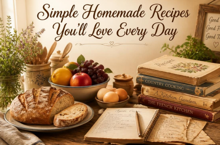 Simple Homemade Recipes You'll Love Every Day