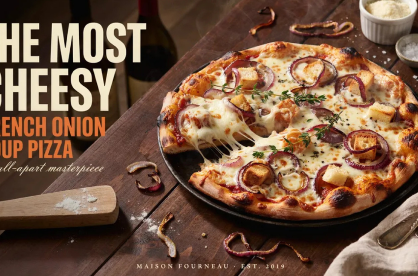 The Most Cheesy French Onion Soup Pizza