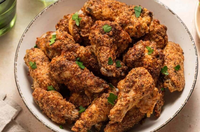 Crispy Bak⁠ed Chicken Wings