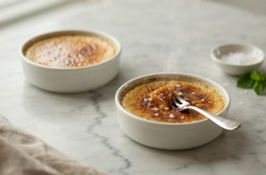 Salted Caramel Crème Brûlée – Creamy, Rich & Easy Dessert